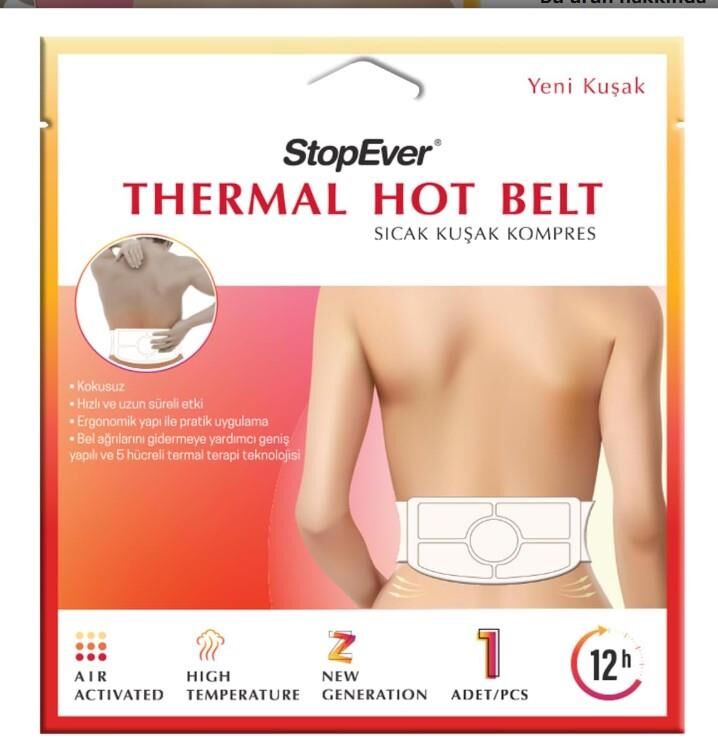 Stop Ever Thermal Hot Belt 1 Adet | Sıcak Kuşak Kompres