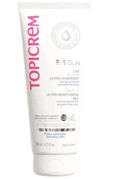 Topicrem MELA Unifying Ultra Moisturizing Milk SPF15 200ml