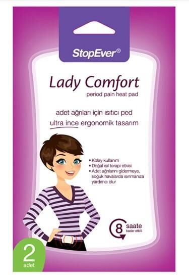 StopEver Adet Ağrıları İçin Isıtıcı Ped Ultra İnce Ergonomik Tasarım 2 Adet