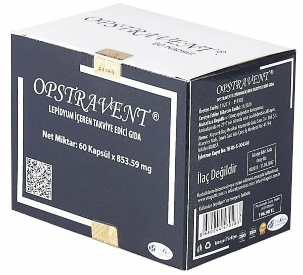 Opstravent Lepidium İçeren Takviye Edici Gıda 60 Kapsül