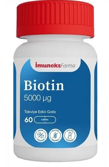 İmuneks Farma Biotin 5000mcg 60 Tablet