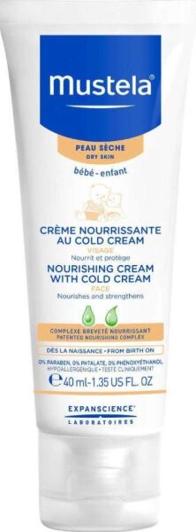 Mustela Nourishing Cream With Cold Cream 40ml | Çok Kuru Ciltler İçin Besleyici Yüz Kremi