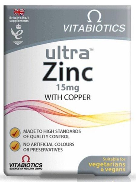 Vitabiotics Ultra Zinc 15mg 30 Tablet