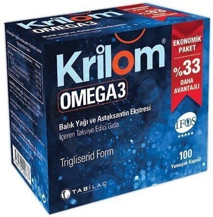 Tab Krilom Omega-3 100 Softjel | Ekonomik Paket