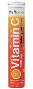 Wellcare Vitamin C 1000mg + Selenyum 200mcg Effervesan 15 Tablet