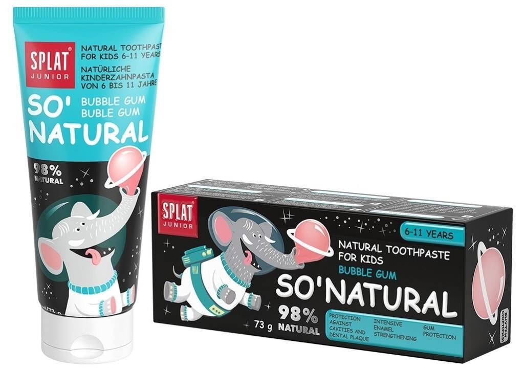 Splat Junior So Natural Bubble Gum 73g |  Çocuk Diş Macunu