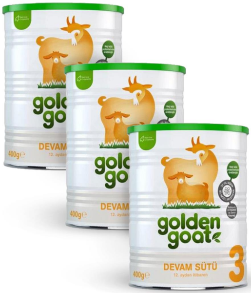 Golden Goat 3 400gr Keçi Sütlü | 12. Aydan İtibaren Devam Sütü x 3 Adet