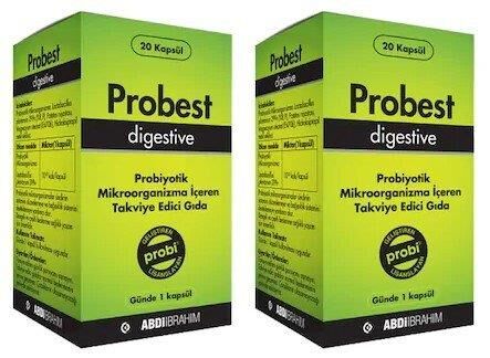 Probest Digestive Probiyotik 20 Kapsül | 2 Adet