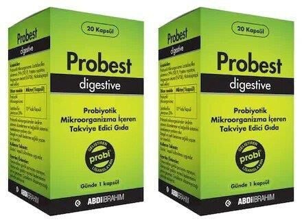 Probest Digestive Probiyotik 20 Kapsül | 2 Adet