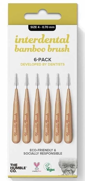 Humble Brush Interdental Bamboo Arayüz Fırçası 0.70mm 6 Adet | Size 4