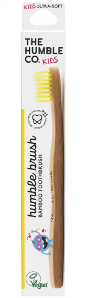 Humble Brush Kids Ultra-Soft Bambu Çocuk Diş Fırçası | Sarı