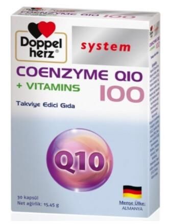 Doppelherz System Coenzyme Q10 100mg + Vitamins 30 Kapsül