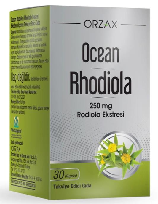 Orzax Ocean Rhodiola 250mg 30 Tablet