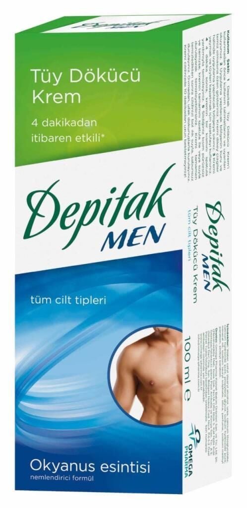 Depitak Tüy Dökücü Krem Men 100ml | Erkeklere Özel