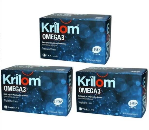 Tab Krilom Omega-3 50 Softjel | 3 Adet
