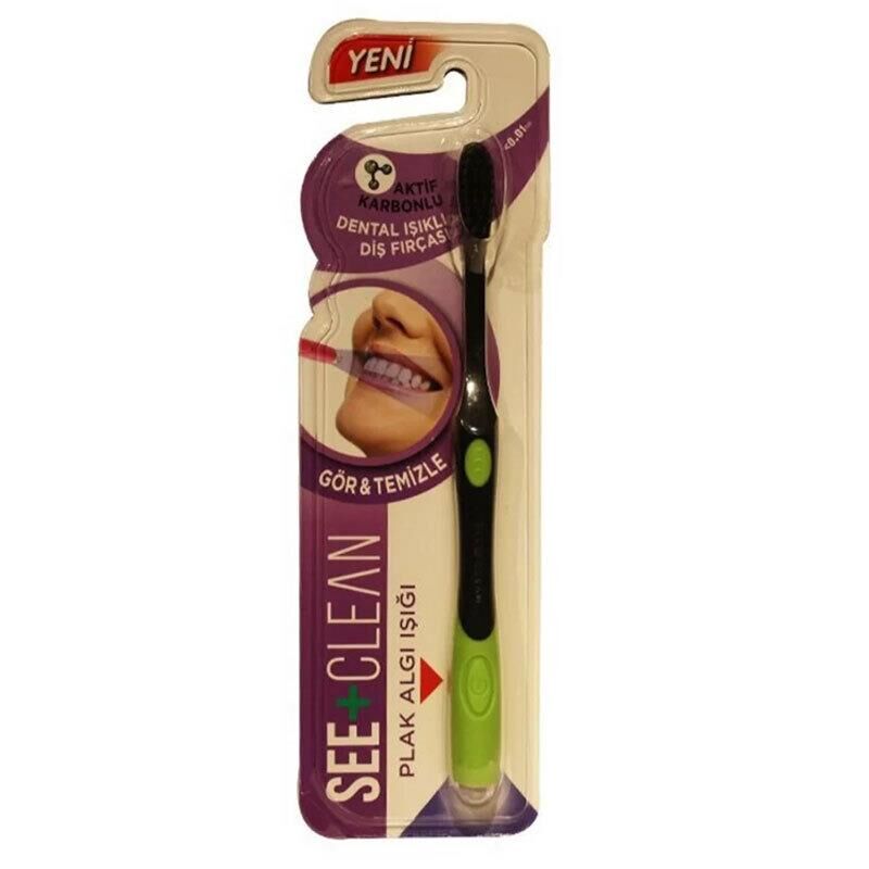 Dentiste See+Clean Diş Fırçası Plak Algılama Işıklı | Yeşil