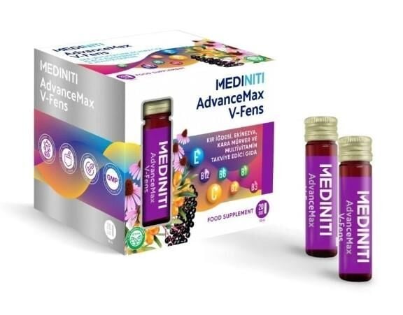 Mediniti AdvanceMax V-Fens 20 Şişe | Multivitamin Takviye Edici Gıda