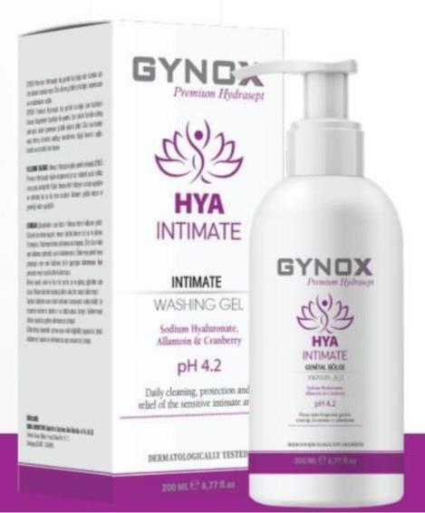 Gynox HYA Intimate Genital Yıkama Jeli 200ml | Hassas Intim Bölge Temizliği