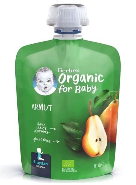 Gerber Organik Armut Püresi 90g | 6 Aydan İtibaren