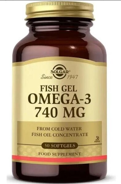Solgar Omega 3 740 mg Fish Gel 50 Kapsül