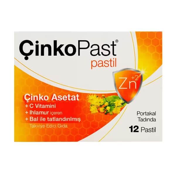 Çinkopast Portakal Ihlamur Bal 12 Pastil
