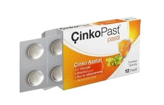 Çinkopast Portakal Ihlamur Bal 12 Pastil