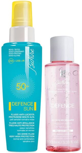 Bionike Defence Sun No-Shine Fluid Spf50+ 50 ml | Micellar Water 100ml Hediyeli