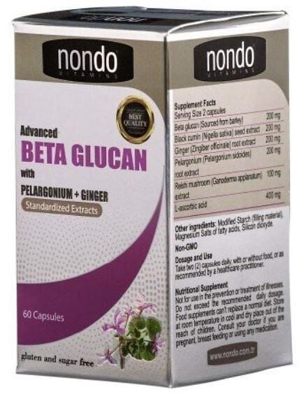 Nondo Advanced Beta Glukan 60 Kapsül