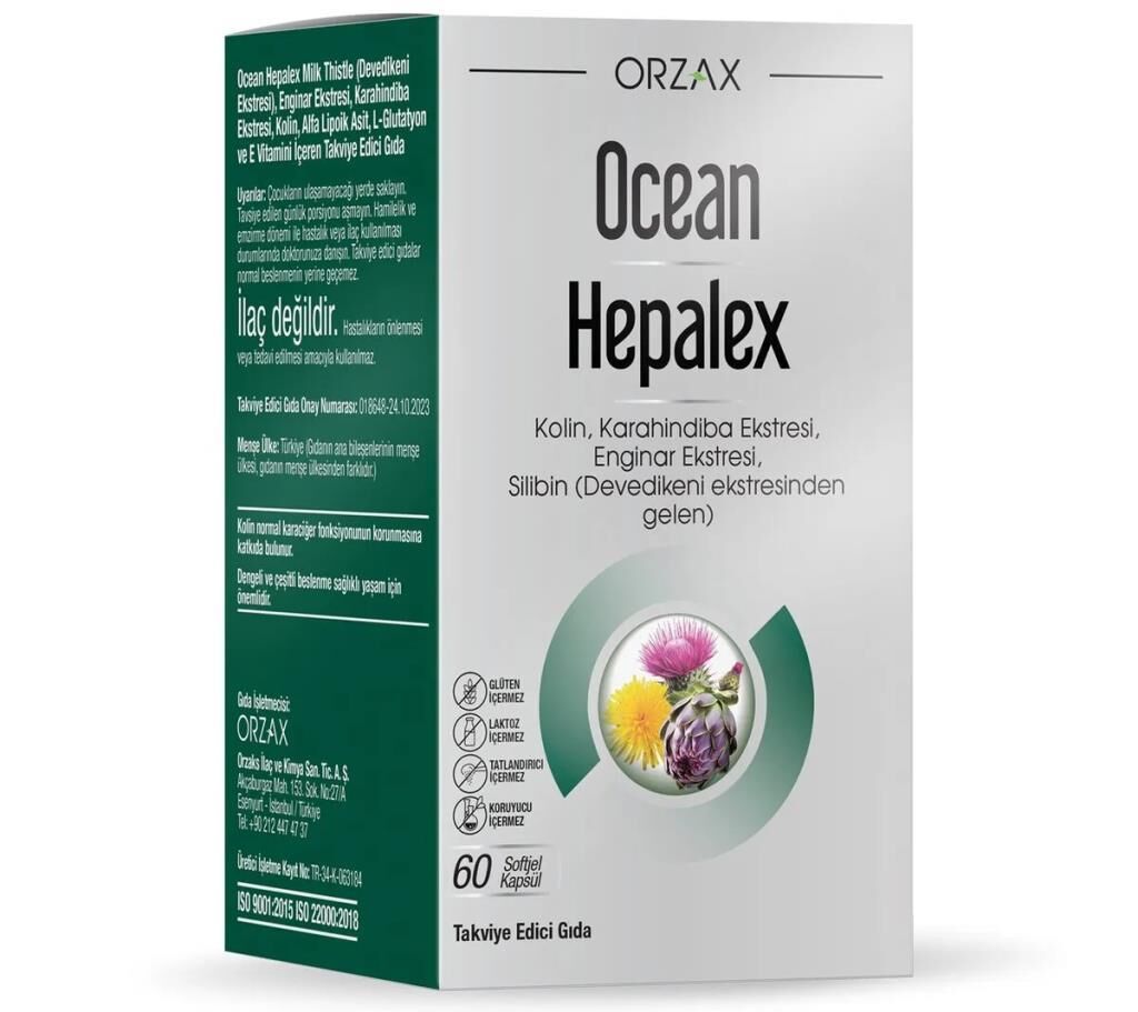 Orzax Ocean Hepalex 60 Kapsül