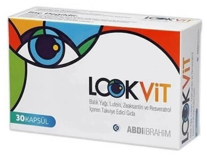 Lookvit 30 Kapsül | Balık Yağı - Lutein - Resveratrol