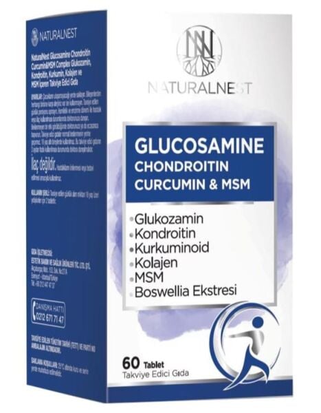 NaturalNest Glucosamine Chondroitin MSM 60 Tablet