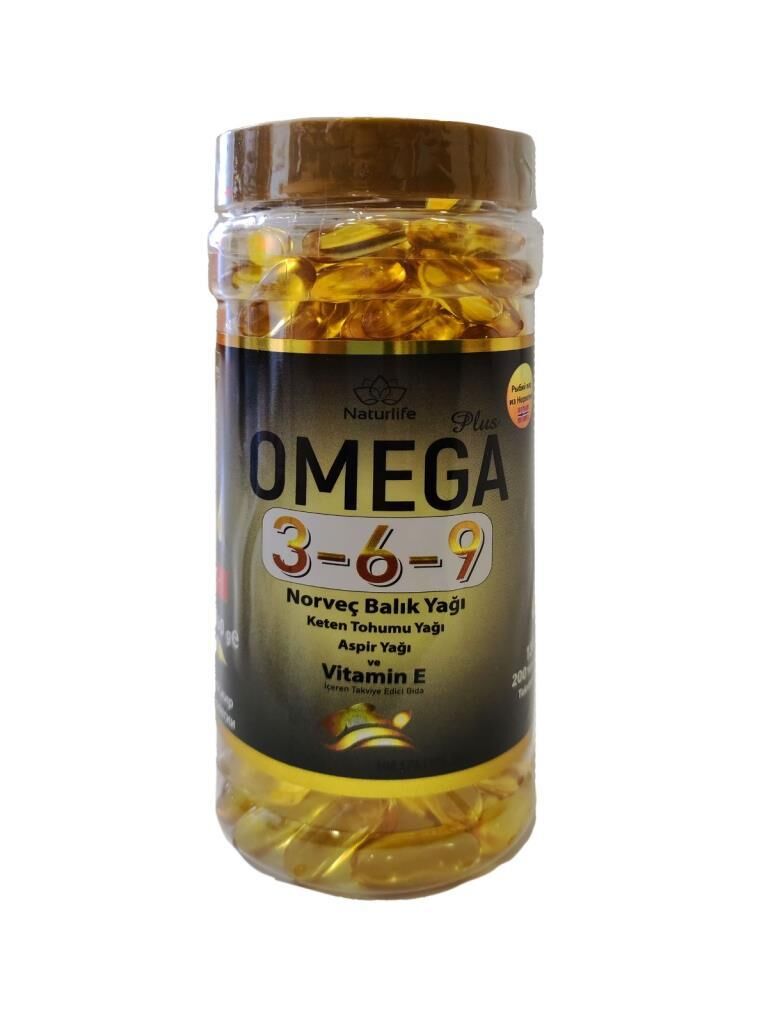 Naturlife Omega 3-6-9 Norveç Balık Yağı 1300 mg 200 Softjel