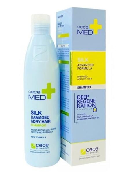 CeceMed Silk Advanced Formula Damaged And Dry Hair Shampoo 300ml | Kuru-Yıpranmış ve Atopik Saçlar