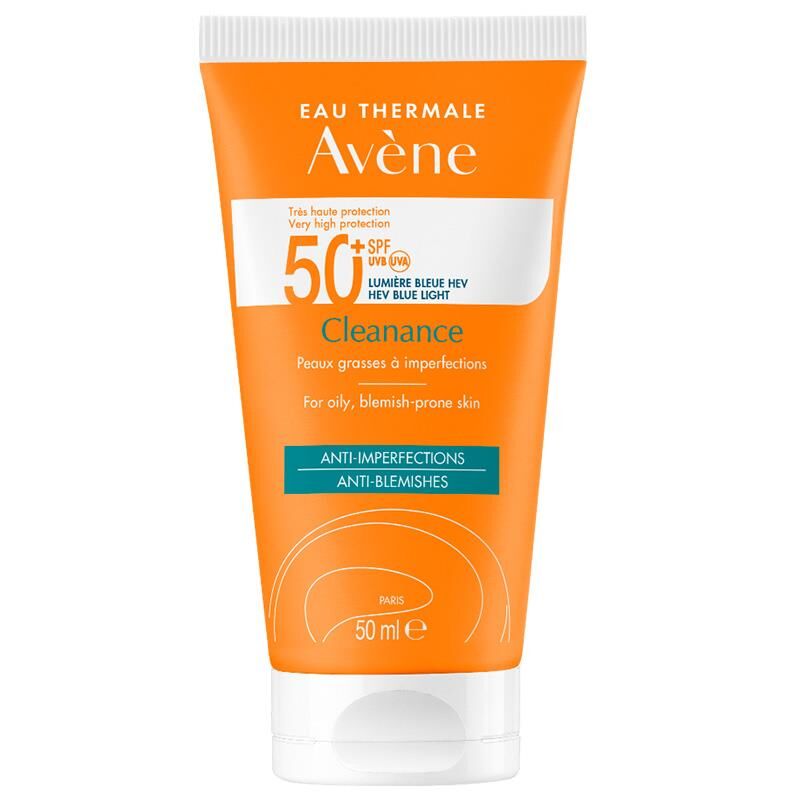 Avene Cleanance Solaire SPF50+ 50ml | Yağlı ve Akneli Ciltler için Güneş Kremi