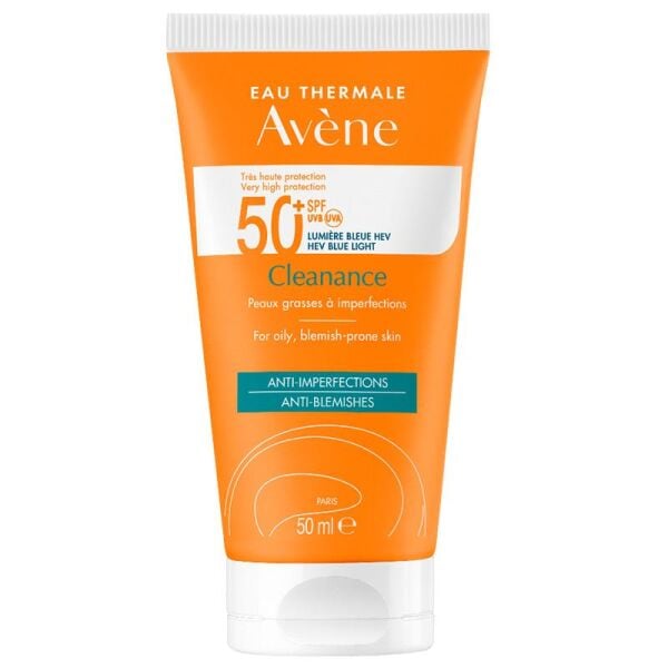 Avene Cleanance Solaire SPF50+ 50ml | Yağlı ve Akneli Ciltler için Güneş Kremi