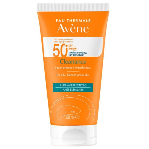 Avene Cleanance Solaire SPF50+ 50ml | Yağlı ve Akneli Ciltler için Güneş Kremi