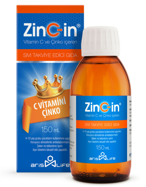 Zinc-In Vitamin C ve Çinko Şurup 150ml
