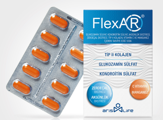Flexar Glukozamin Kondroitin Tip II Kolajen 30 Tablet