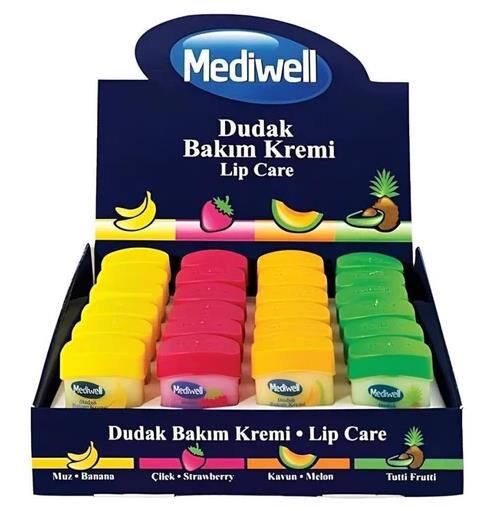 Şanlı Mediwell Dudak Bakım Kremi Stand 24'lü
