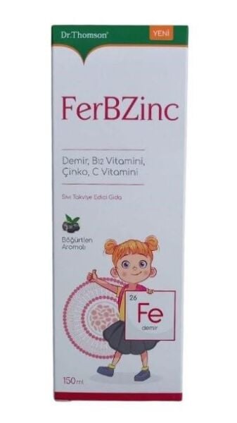 Dr. Thomson FerbZinc Şurup 150ml | Demir, B12 Vitamini, Çinko
