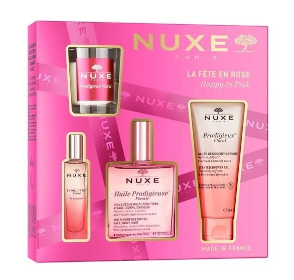 Nuxe XMAS Happy in Pink Floral Seti