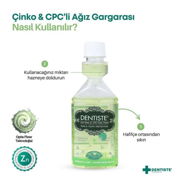 Dentiste Oral Rinse Zn CPC Fresh Breath 200ml | Ağız Gargarası