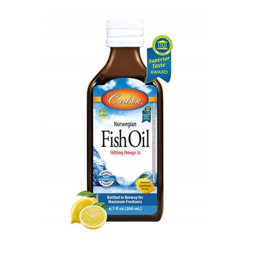 Carlson Norwegian Fish Oil 1600mg Omega 3 Şurup 200ml | Limon Aromalı