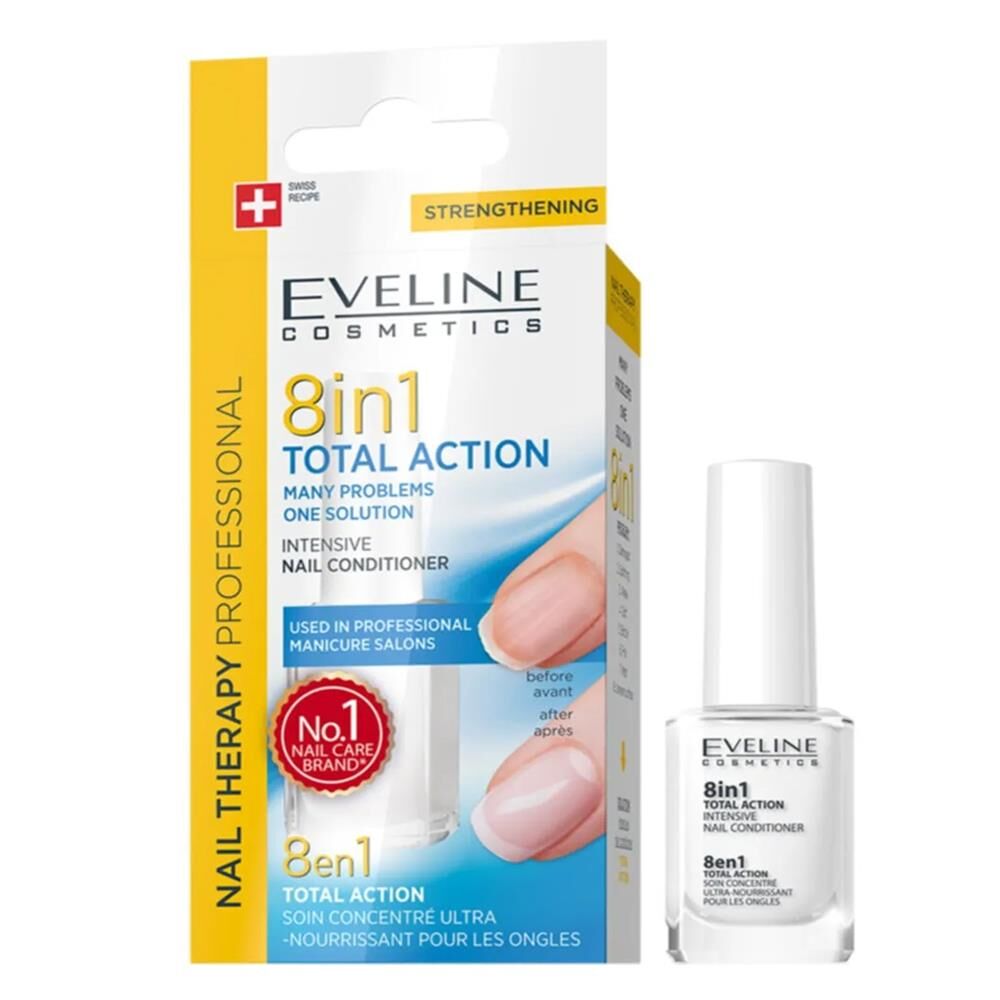 Eveline 8 in 1 Total Action One Solution Nail Conditioner12ml | Tırnak Bakımı