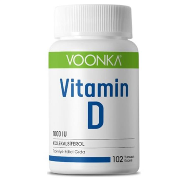 Voonka Vitamin D 1000IU 102 Kapsül