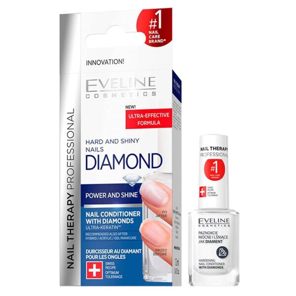 Eveline Diamond Hard and Shiny Nail Conditioner 12ml | Tırnak Bakımı