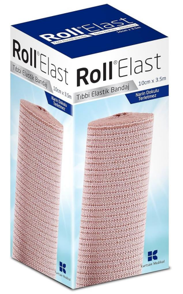 Roll Elast Bandaj 10 cm x 3,5m | Ten Rengi