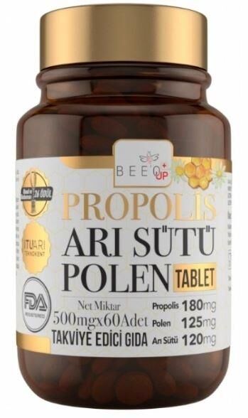 Beeo'Up Propolis Arı Sütü Polen 60 Tablet | Yetişkinlere Özel Tablet