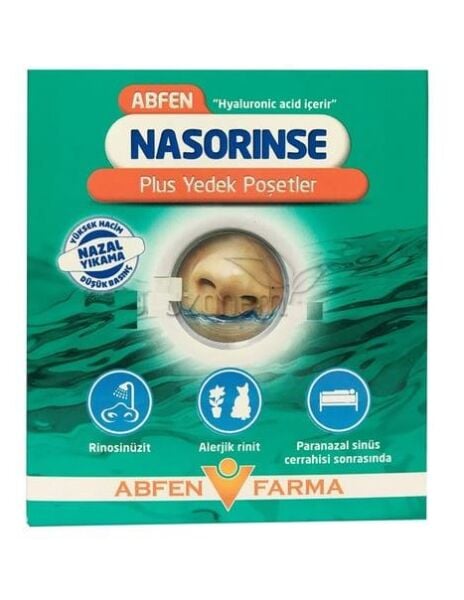 Abfen Sinus Rinse Yetişkin Plus Nazal Yıkama Yedek Poşet 50 Adet