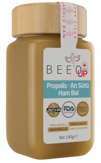 Beeo'Up Propolis Arı Sütü Ham Bal 190gr | Yetişkinlere Özel